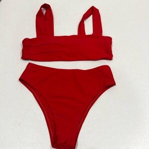 Vibrant Red Swimwear